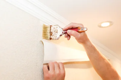 Pose de papier peint à Lyas — revêtements muraux et toiles de verre